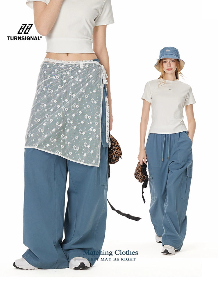 Urban Street Cotton Cargo Wide-Leg Pants TSCP0277