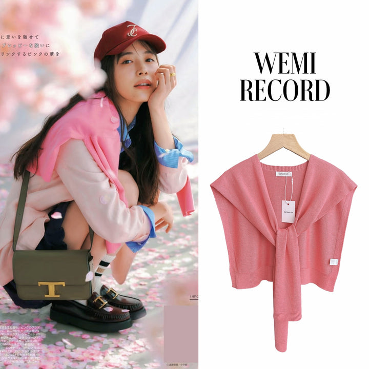 Airy Silk Knit Scarf Vest WMSV0332