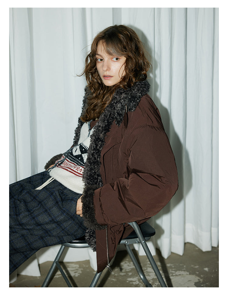 Cozy Fur-Lined Nylon Jacket BMNJ0294