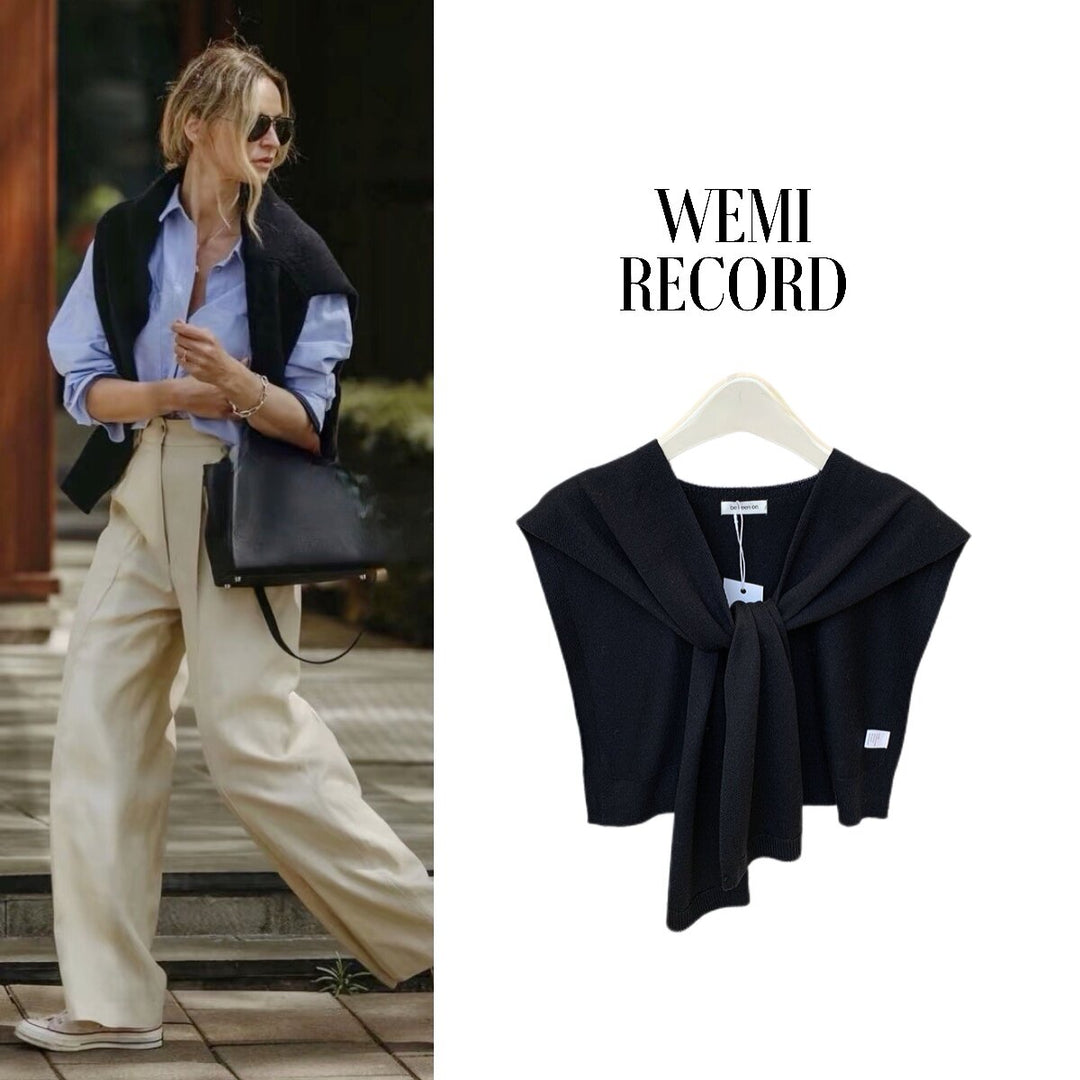 Airy Silk Knit Scarf Vest WMSV0332