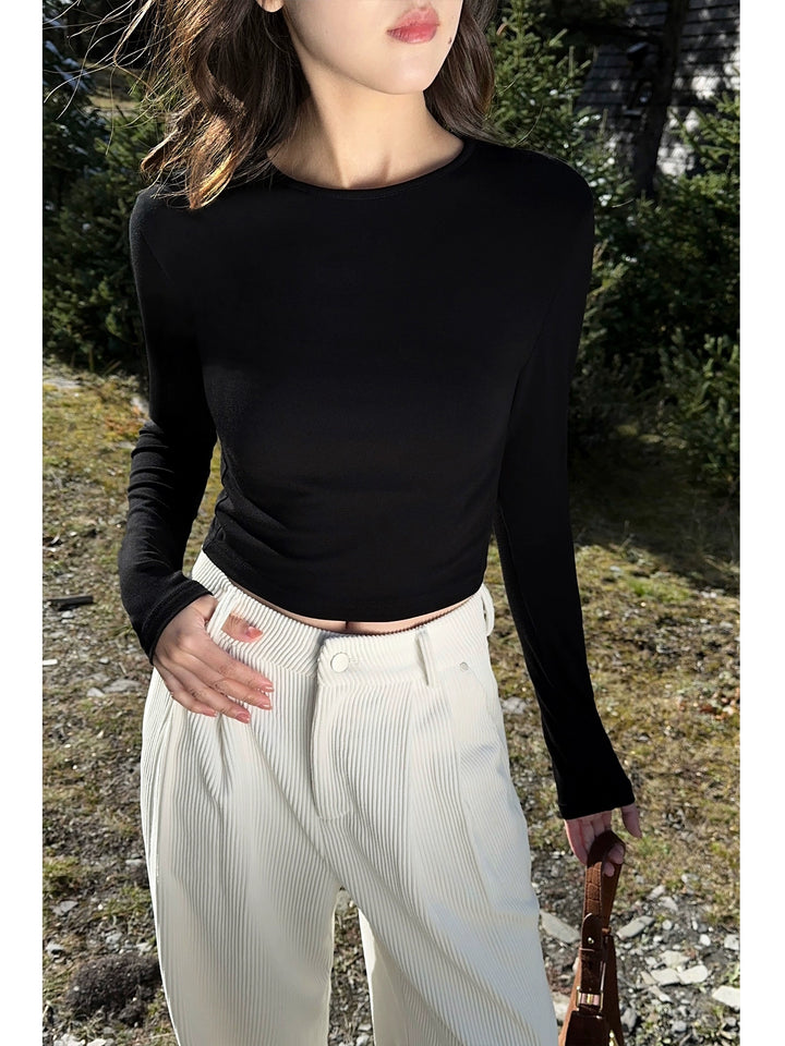 Sculpted Fit Cropped Long Sleeve NHLS0259