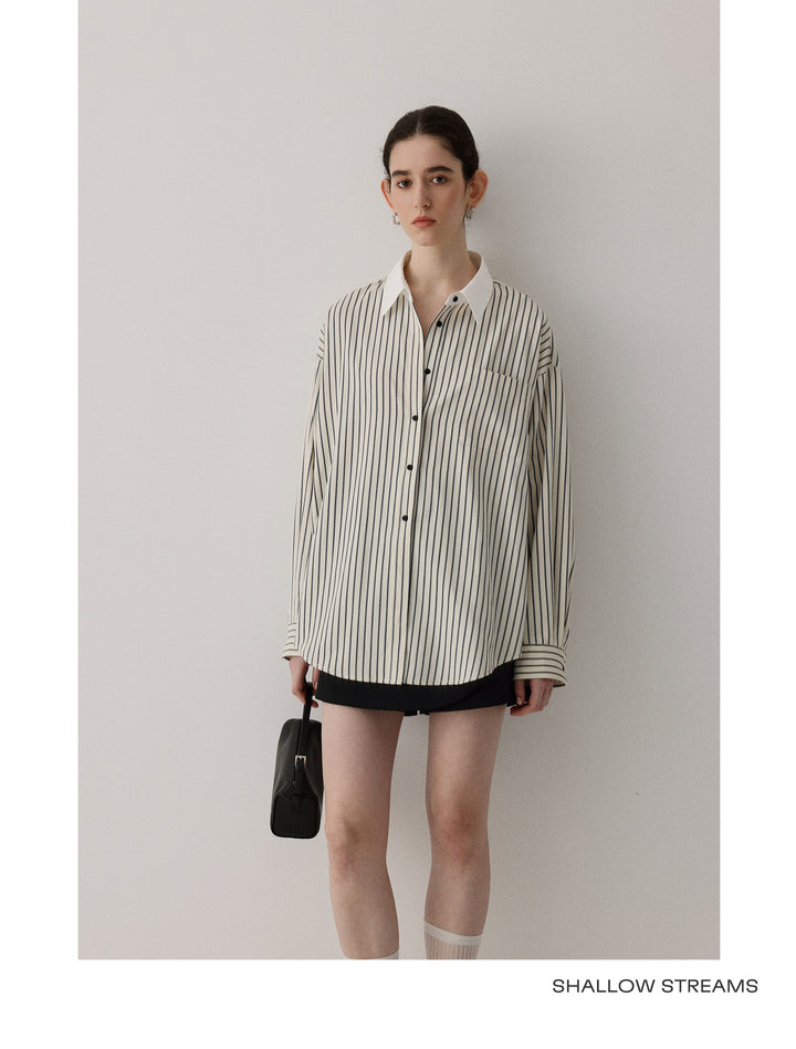 Coastal Line Oversized Shirt SSOS0186