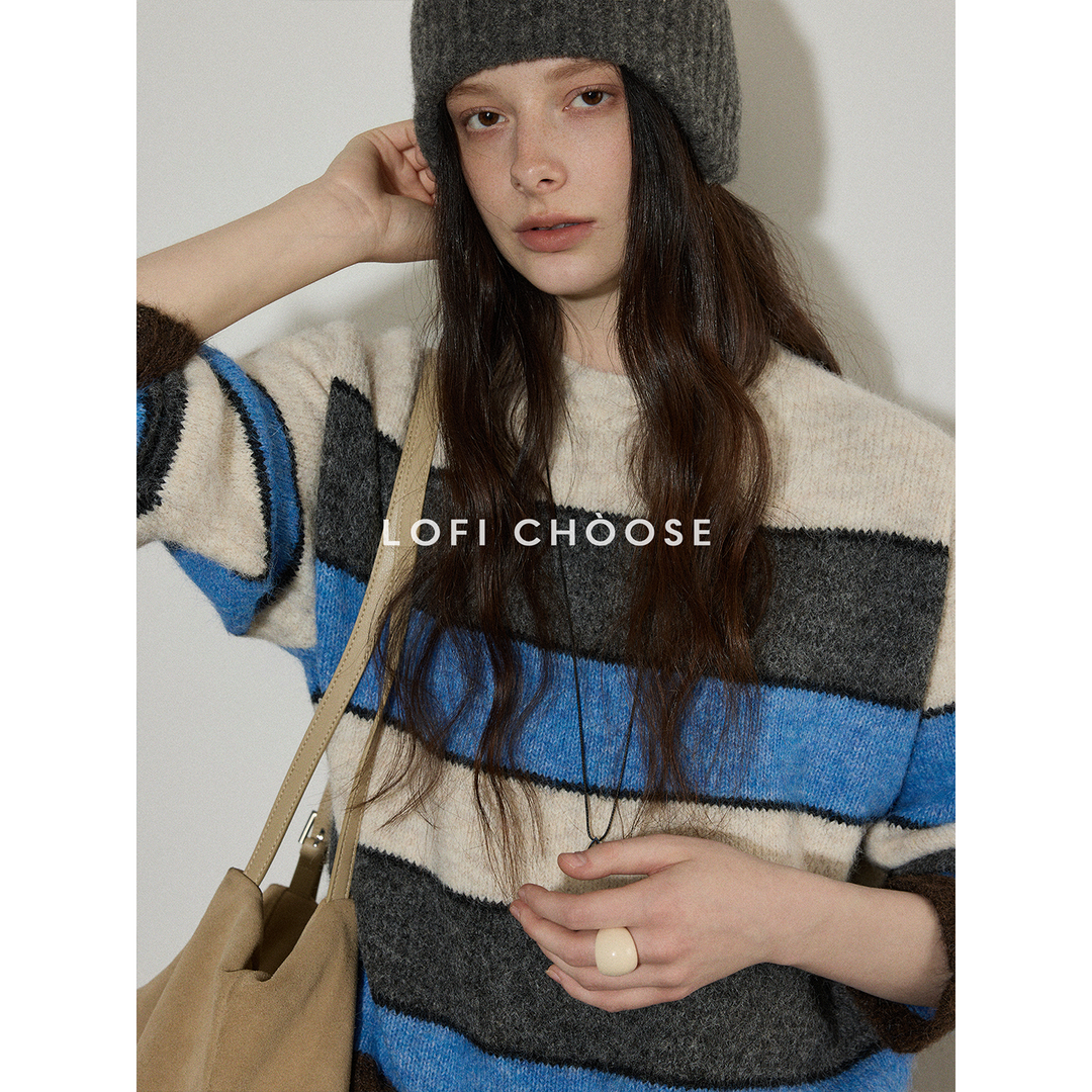 Harbor Stripe Wool-Blend Knit Sweater LCKS0311