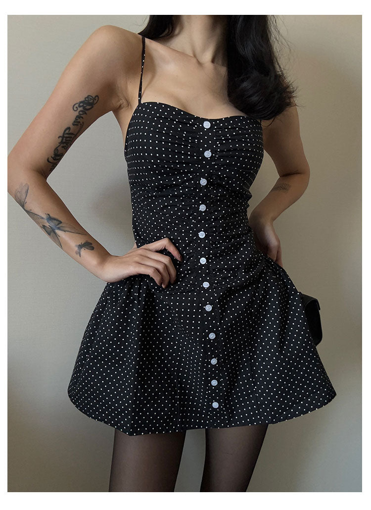 Midnight Dots Corset Dress VLCD0241