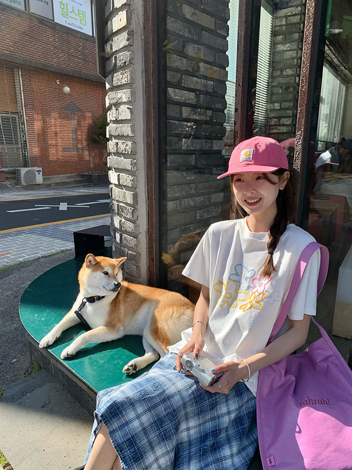 Vintage Asymmetry Check Skirt WSCS0336