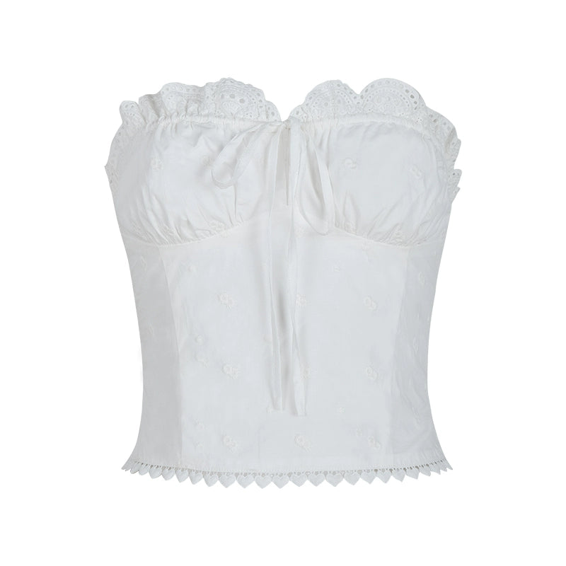 Flora Flirt Embroidered Corset Top ITCT0244