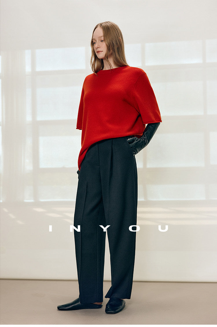 Tailored Ease Wool-Blend Slacks IYWS0320