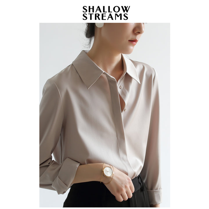 Luxe Drape Satin Blouse SSSB0184
