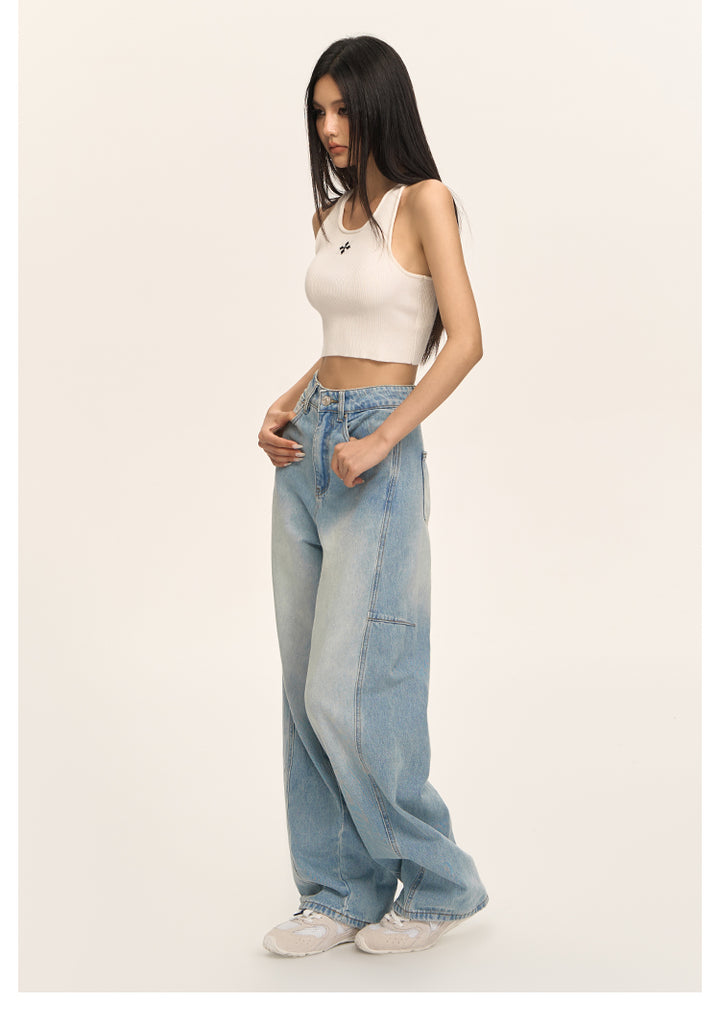 CloudEase Wide-Leg Denim Pants CVDP0158