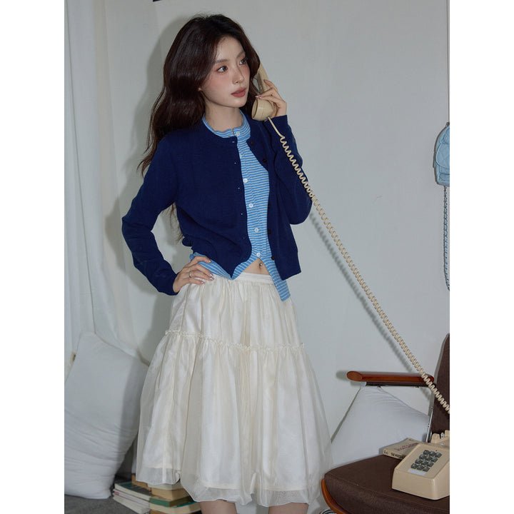 Azure Layer Knit Cardigan KKLC0237