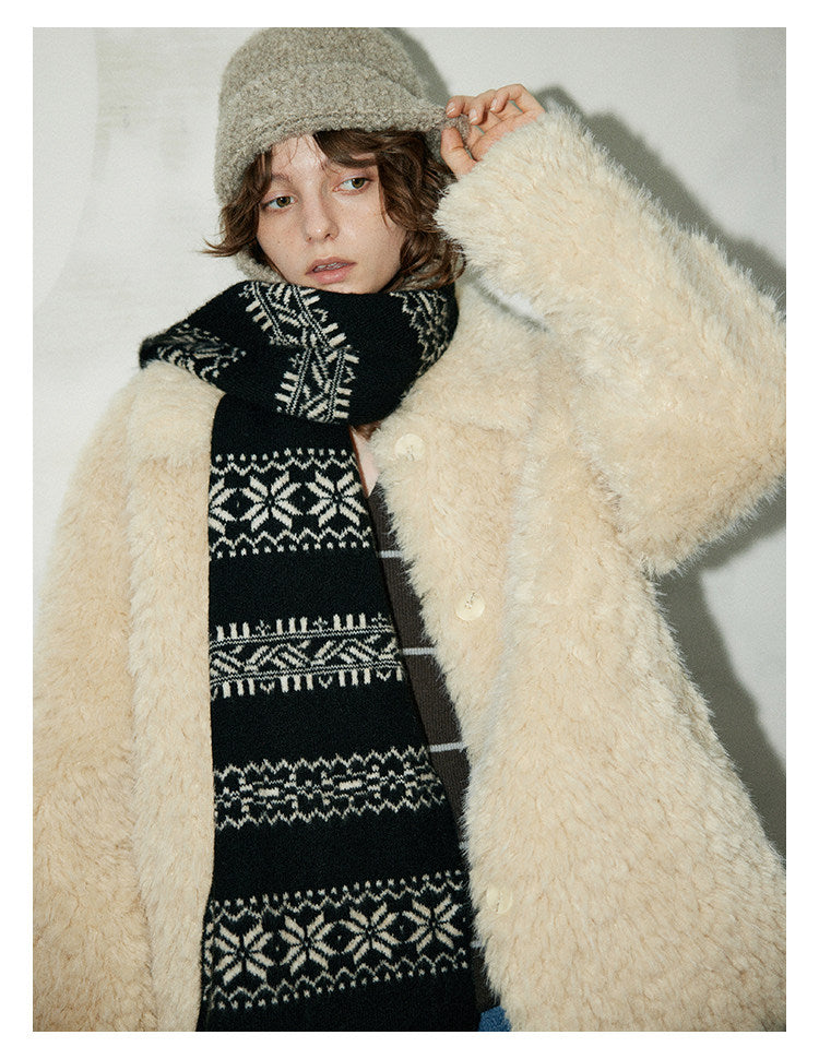 Soft Sherpa Faux Fur Button Jacket BMFJ0303