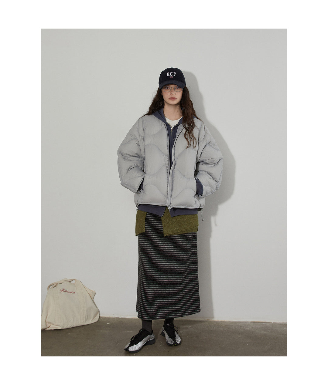 Wave Quilted Cotton Down Jacket LCDJ0305