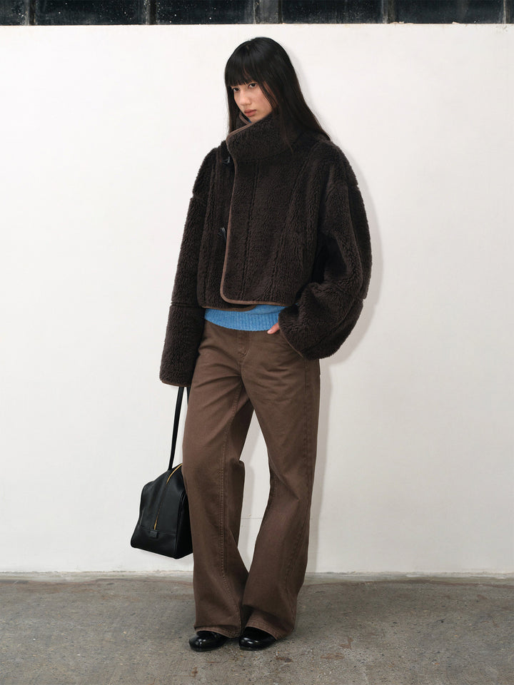 Vintage Cocoa Twill Straight-Leg Pants UUSP0310