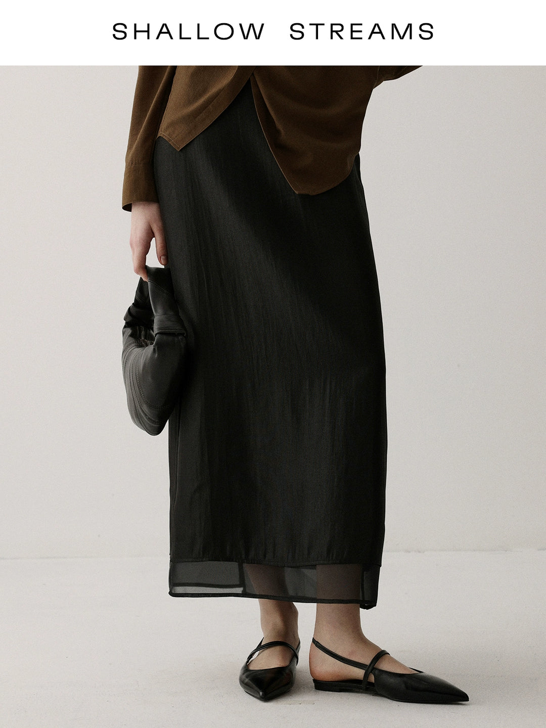 Sheer Flow Midi Skirt SSMS0222