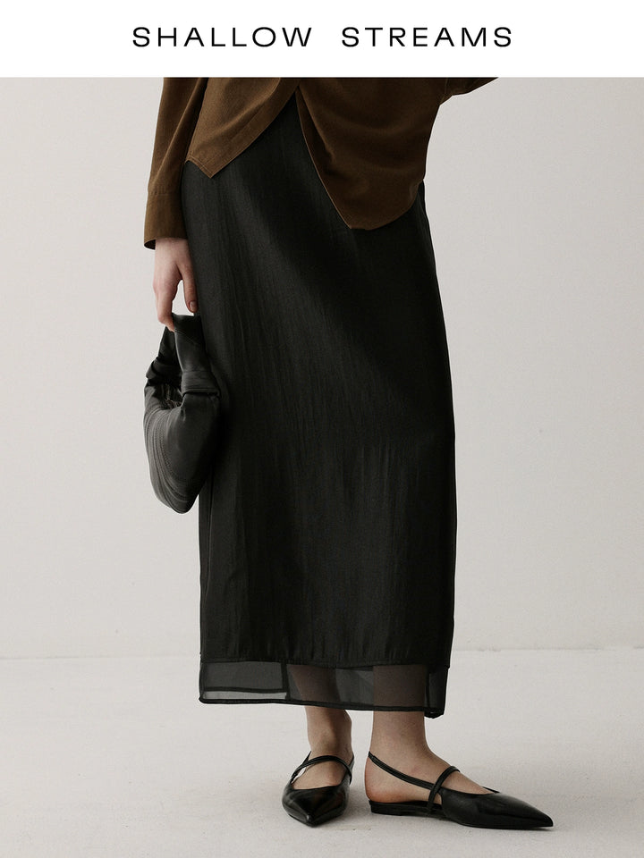 Sheer Flow Midi Skirt SSMS0222