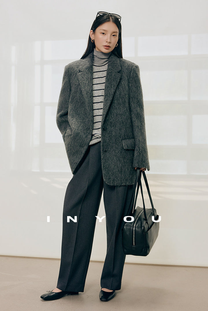 Tailored Ease Wool-Blend Slacks IYWS0320