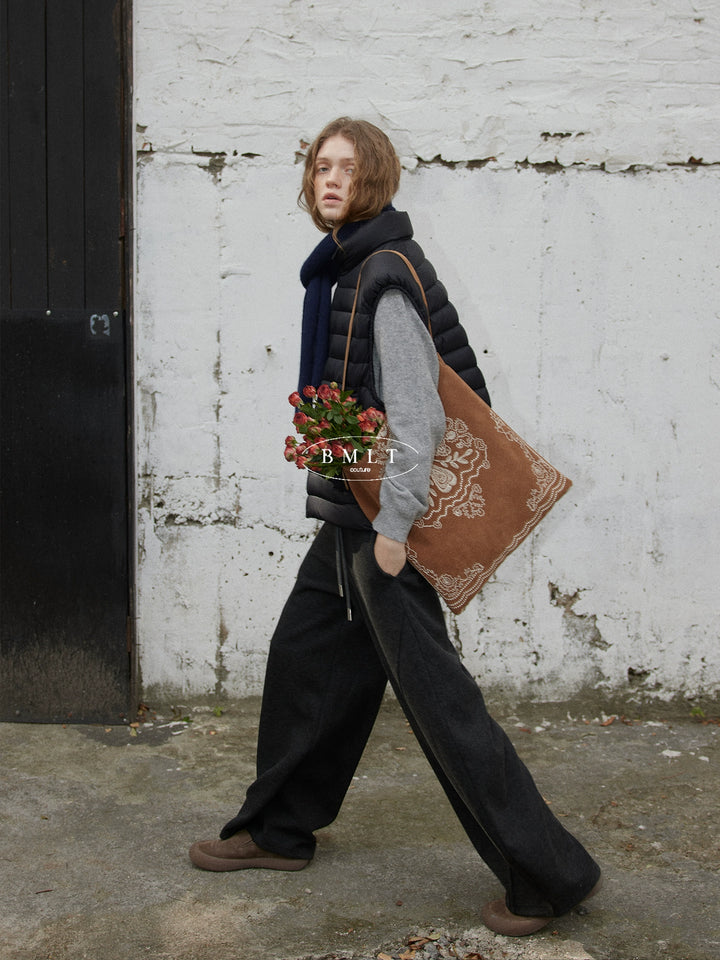 BMLT [Yinshuo] autumn and winter Korean ribs light and thin down vest new national standard 90 white duck down layered warm jacket