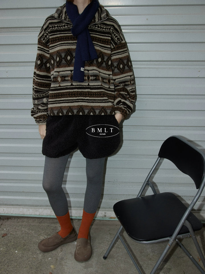 Vintage Lambswool Fleece Jacket BMFJ0293