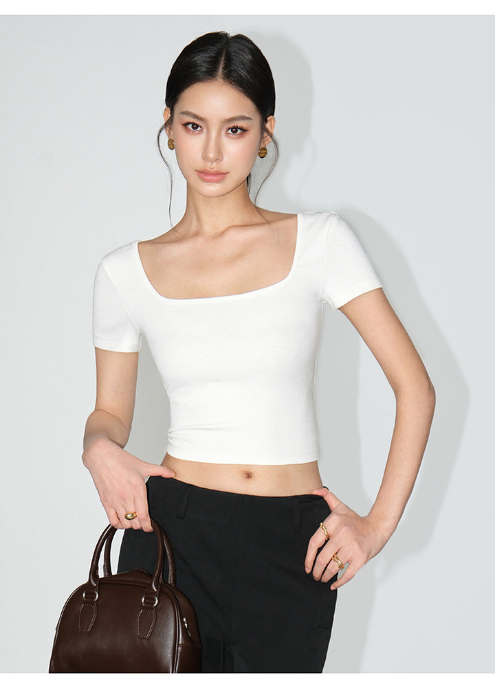 Essential Reversible Square Neck Tee NHSN0187