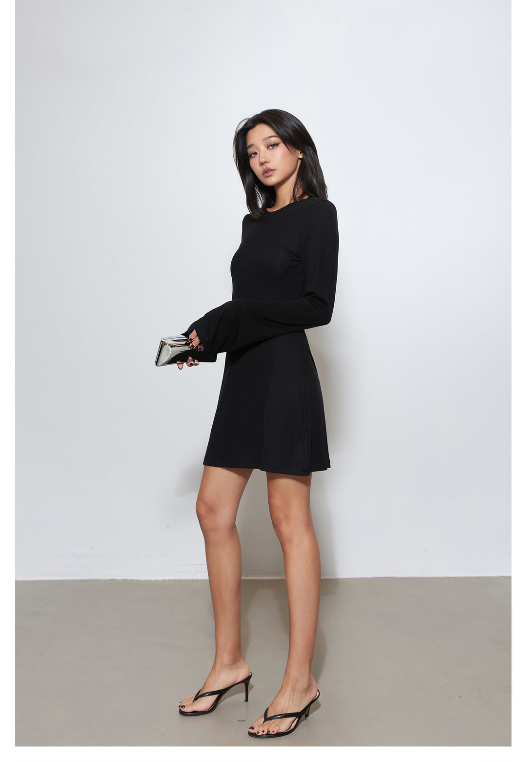 Luxe Ribbed Knit Dress & Flared Pants Set MSPS0254