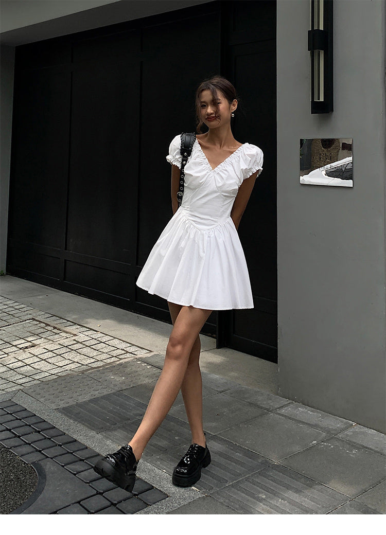 Summer Drape V Dress OUVD0245