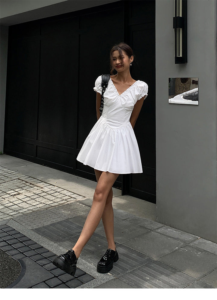 Summer Drape V Dress OUVD0245