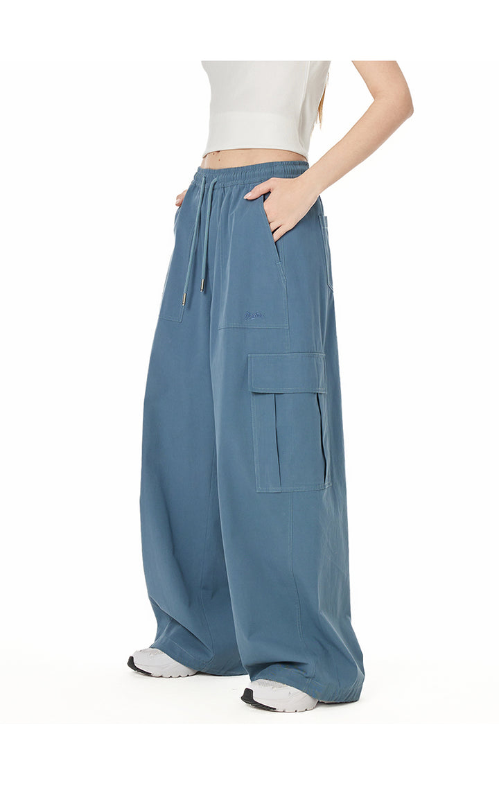 Urban Street Cotton Cargo Wide-Leg Pants TSCP0277