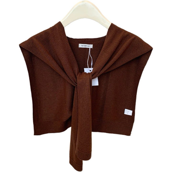 Airy Silk Knit Scarf Vest WMSV0332