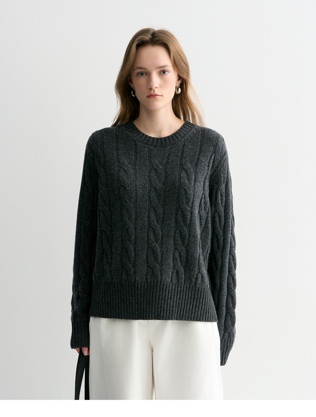 Luna Cable Wool Knit Sweater SSKS0315