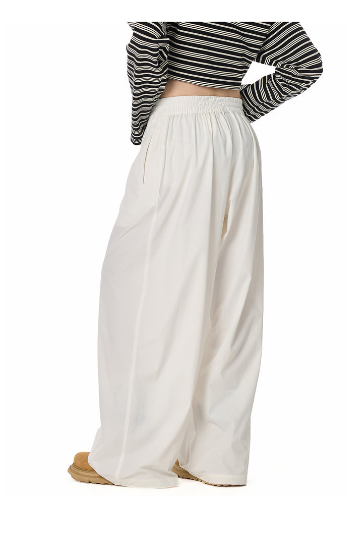 Street Relaxed Wide-Leg Banding Pants TSBP0276