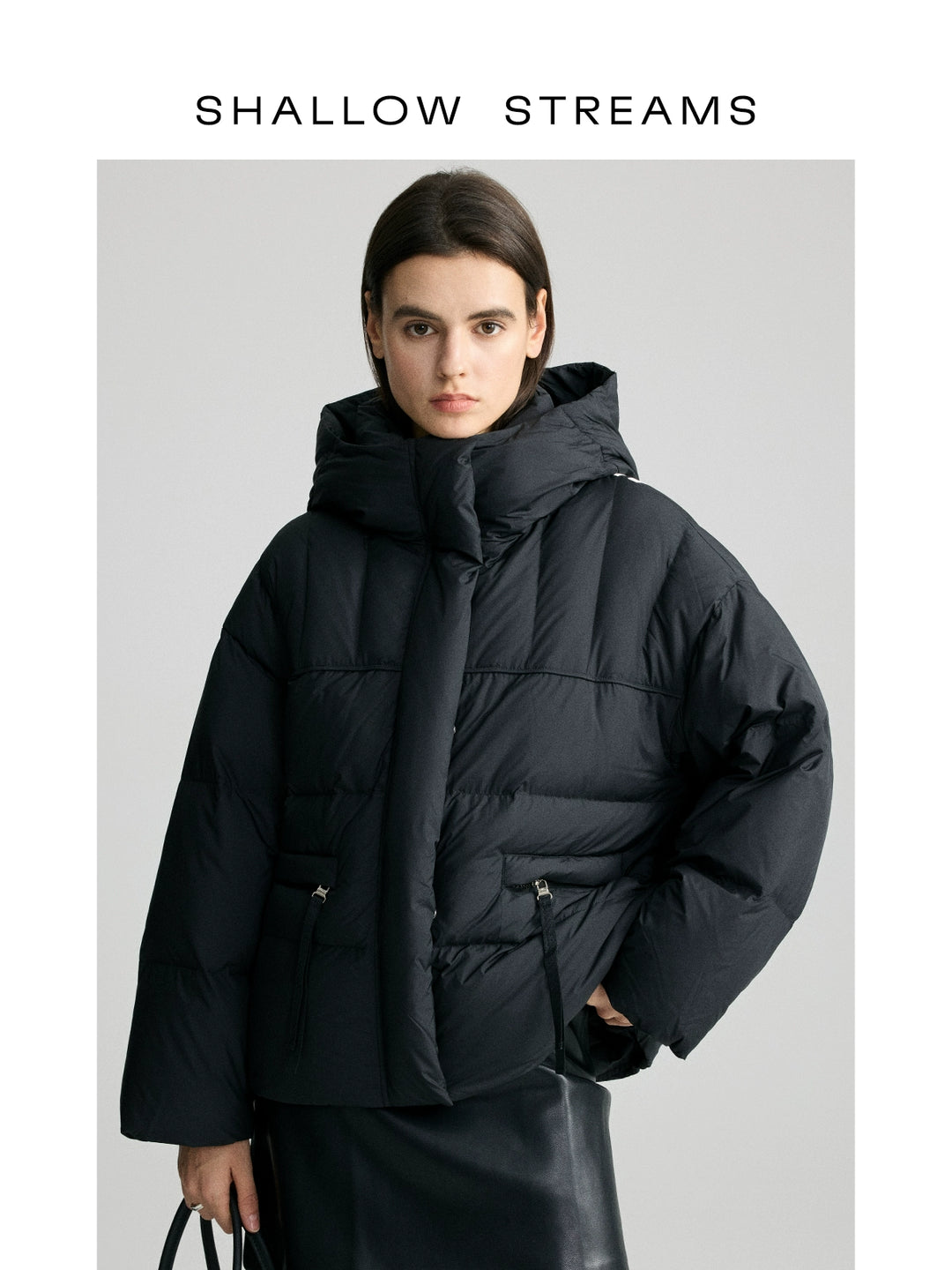 Classic Black Hooded Down Puffer Jacket SSCJ0078