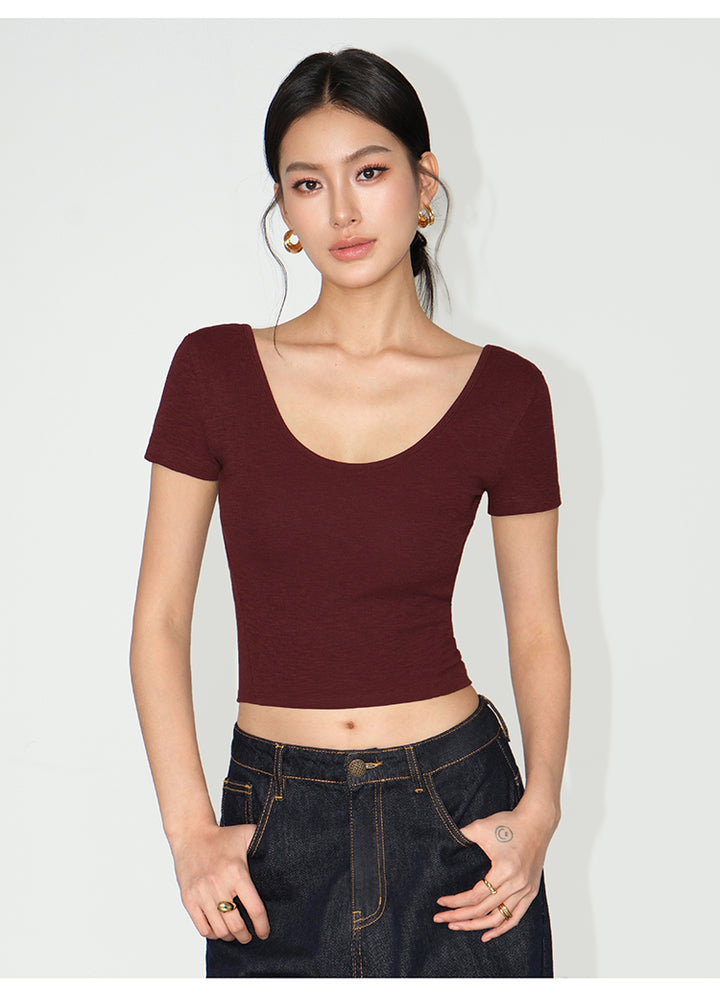 Essential Reversible Square Neck Tee NHSN0187