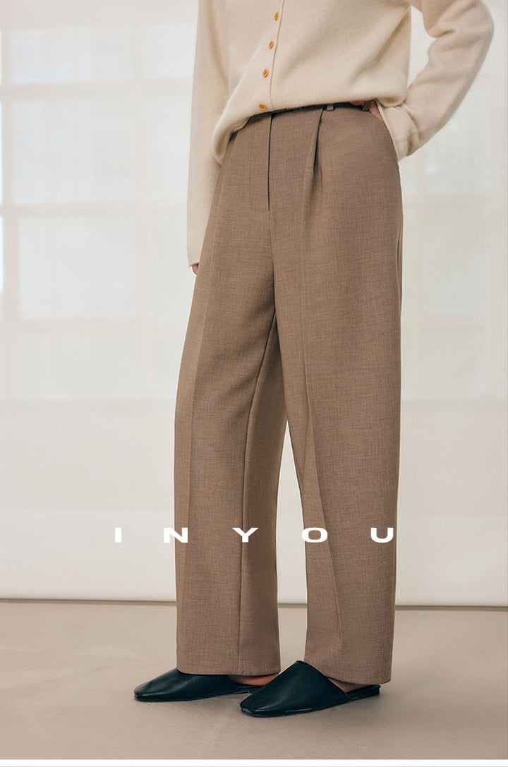 Tailored Ease Wool-Blend Slacks IYWS0320