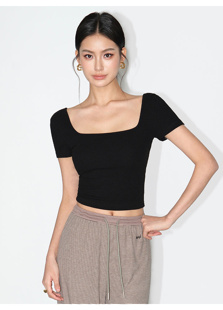 Essential Reversible Square Neck Tee NHSN0187