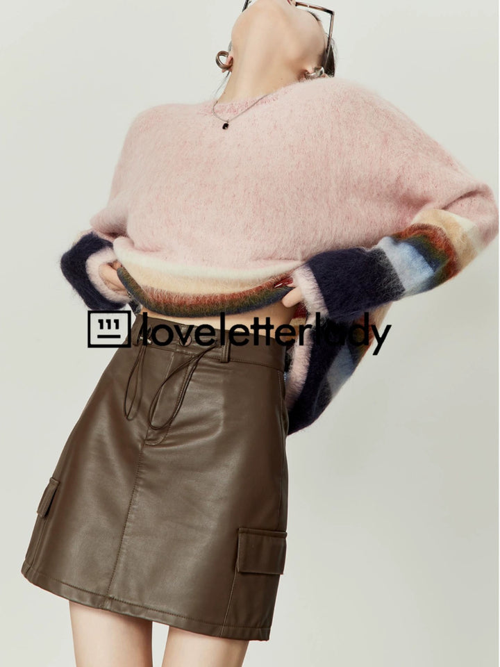 Pastel Rainbow Mohair Sweater LLRS0099