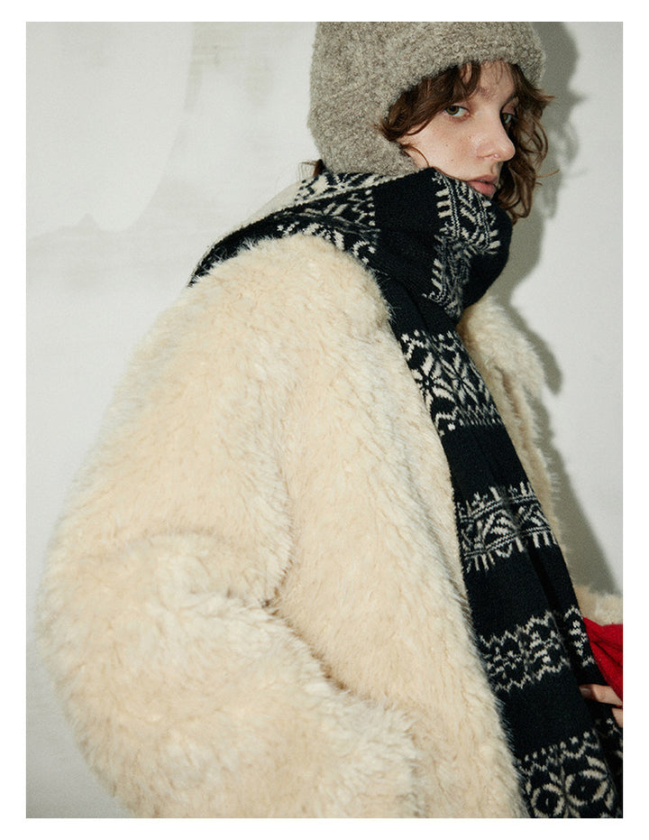 Soft Sherpa Faux Fur Button Jacket BMFJ0303