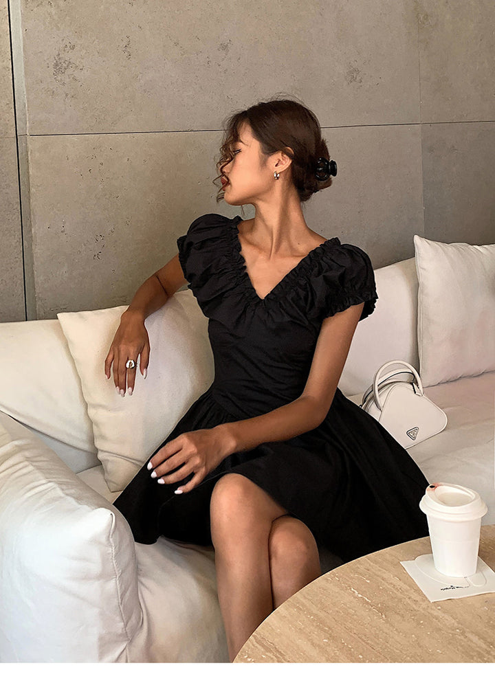 Summer Drape V Dress OUVD0245