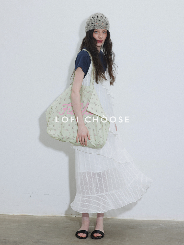 Lofi Petal Drape Maxi Dress LCMD0216