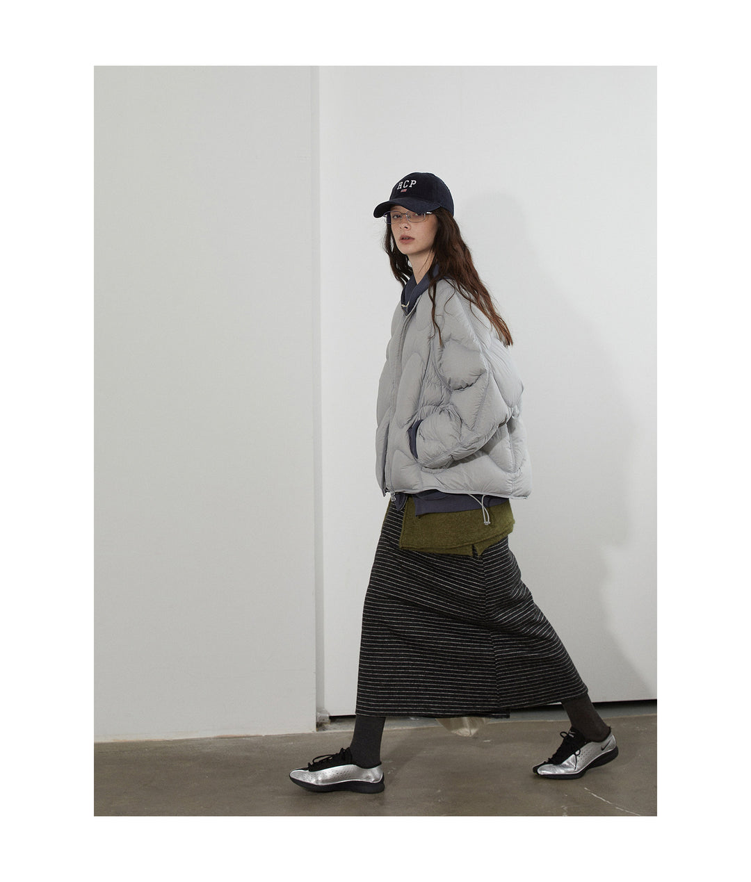 Wave Quilted Cotton Down Jacket LCDJ0305