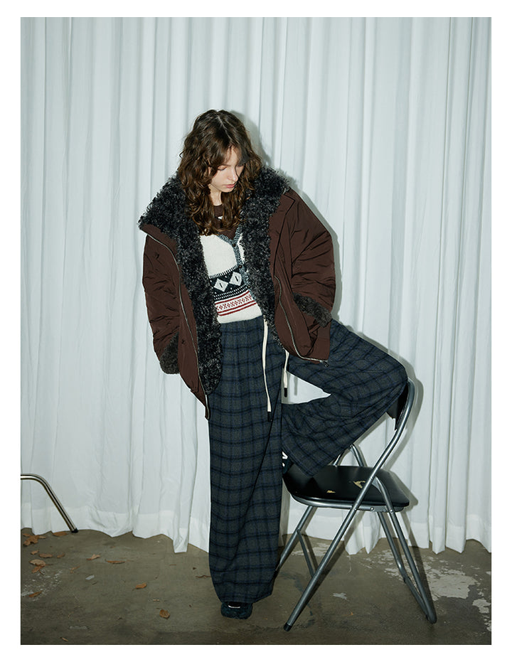 Cozy Fur-Lined Nylon Jacket BMNJ0294