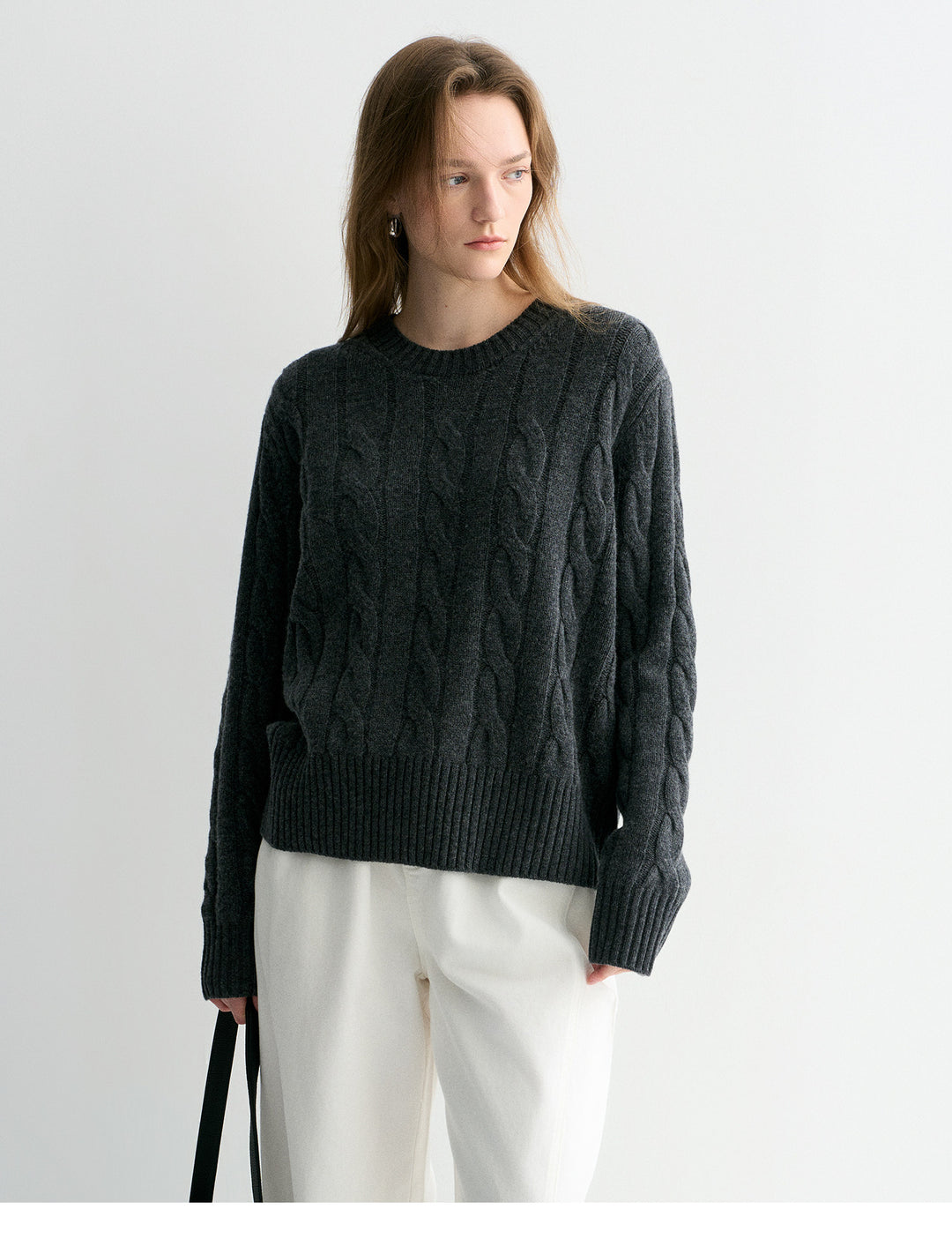 Luna Cable Wool Knit Sweater SSKS0315
