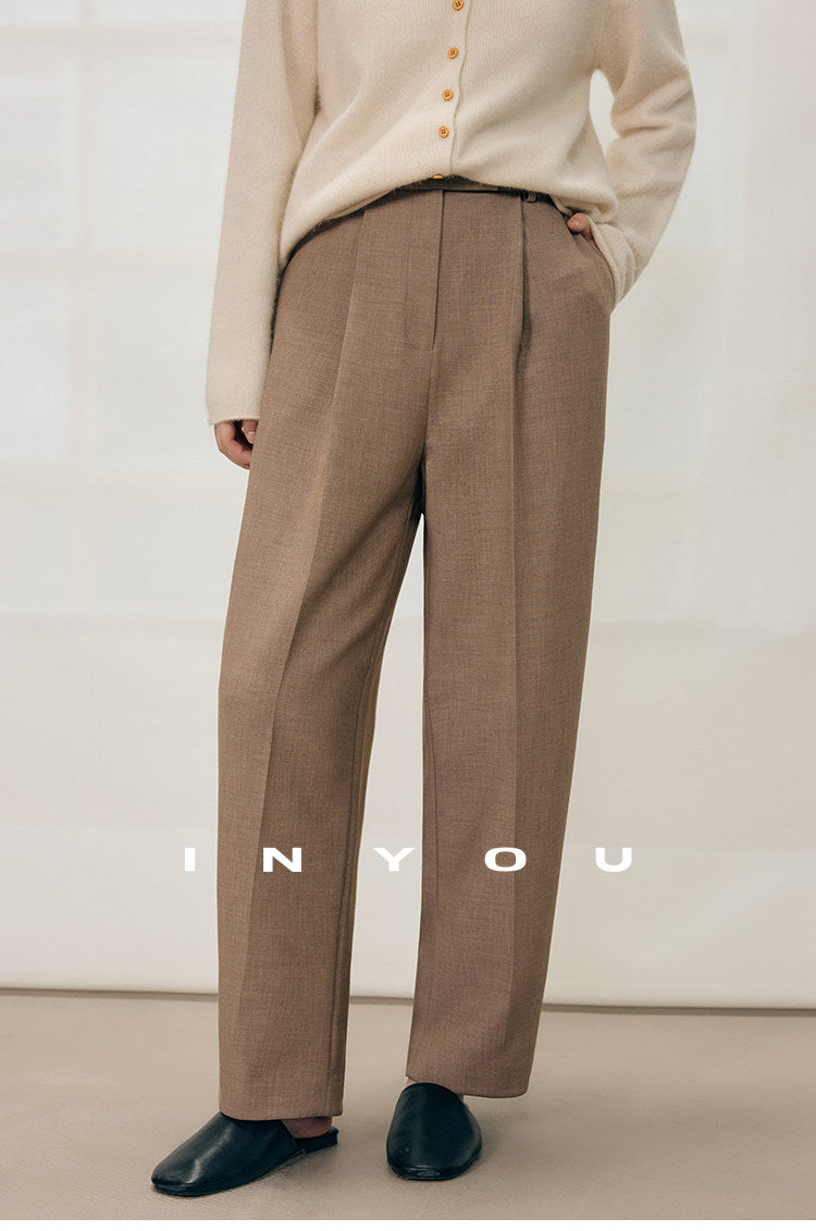 Tailored Ease Wool-Blend Slacks IYWS0320