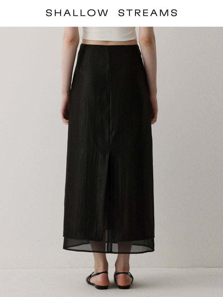 Sheer Flow Midi Skirt SSMS0222
