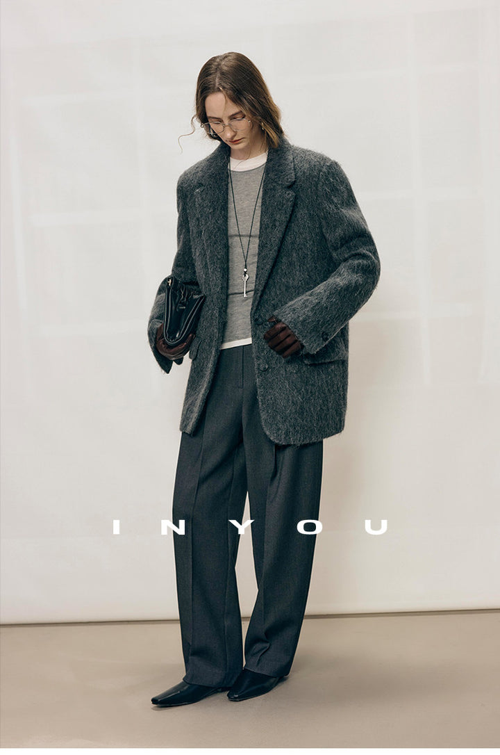 Tailored Ease Wool-Blend Slacks IYWS0320