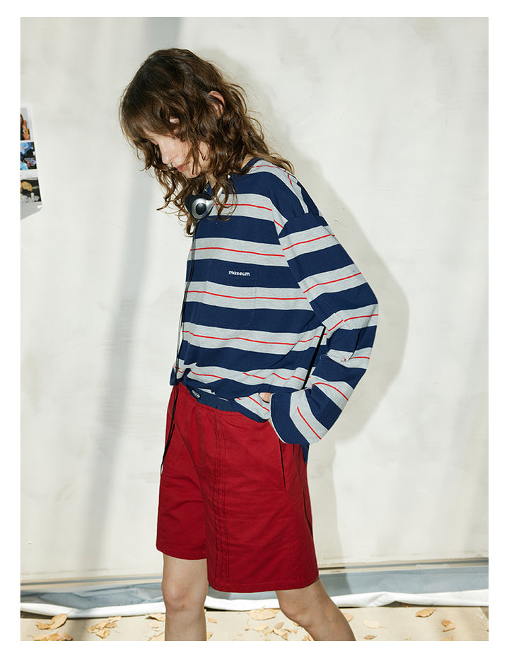 Retro Stripe Cotton Tee BMCT0266