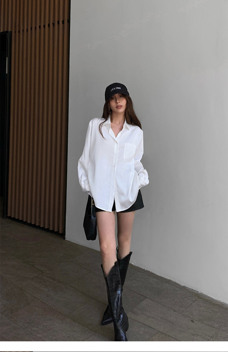 Satin Flow Overshirt NHOS0190