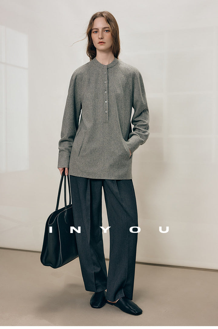 Tailored Ease Wool-Blend Slacks IYWS0320