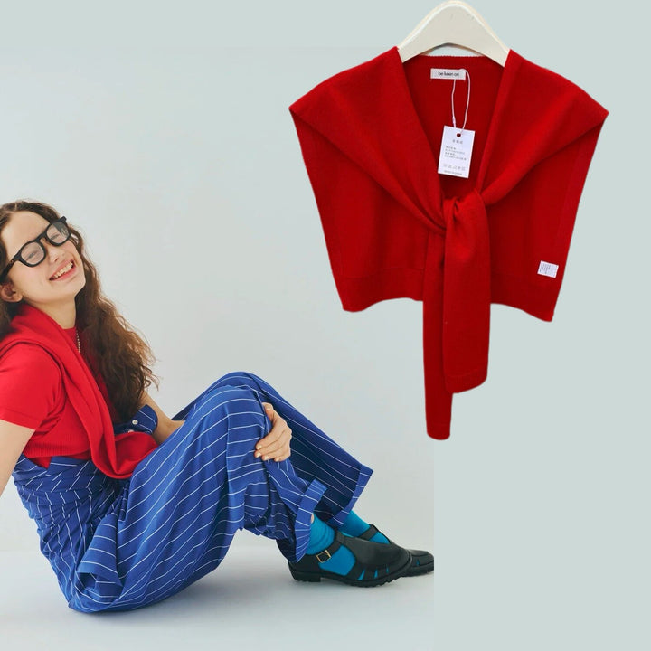 Airy Silk Knit Scarf Vest WMSV0332