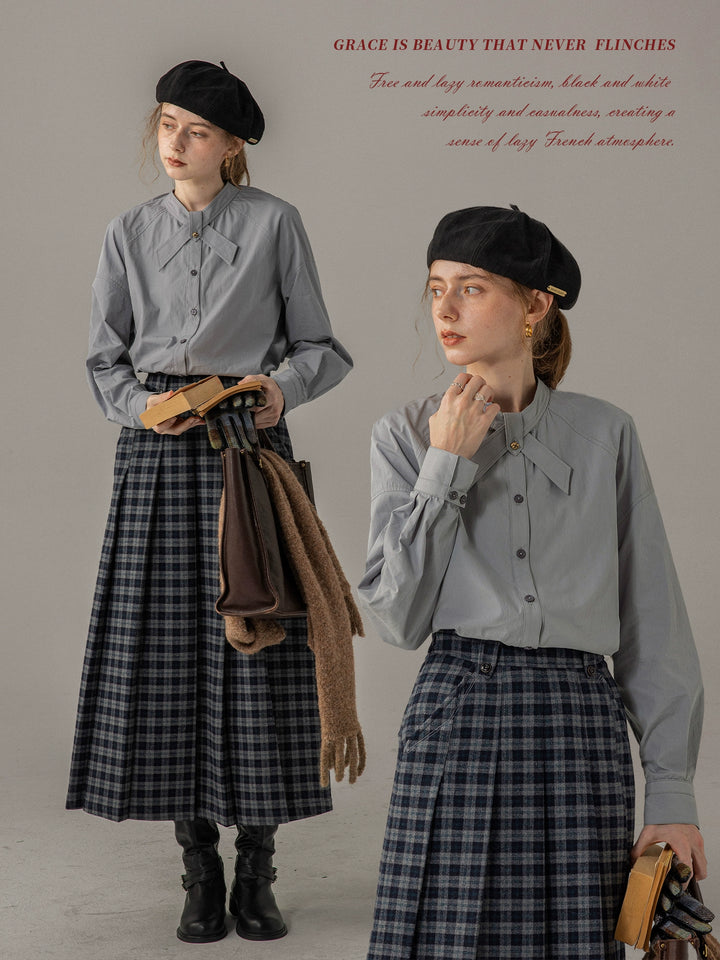 Elegant Bow-Tie Collar Shirt DACS0117