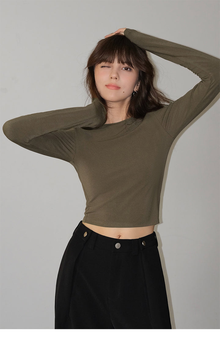 Sculpted Fit Cropped Long Sleeve NHLS0259
